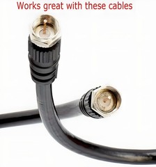 5PCS F Type Coax Coaxial Cable Coupler Female Jack Adapter Connector NEW