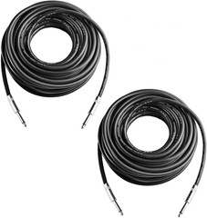 2Pcs 6 Feet Professional Speaker Cables, Pair 6 Ft 12 Gauge 1/4 Inch Male Audio