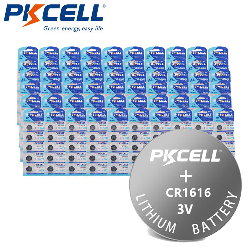 10-500X lot CR1616 5021LC 3V Button Cell Battery for Toy, LED, Tea Light