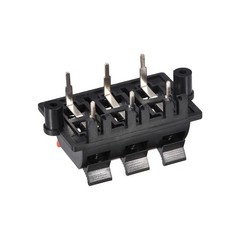 2 Row 6 Way Spring Speaker Terminal Clip Push Release Connector Audio WP6-03