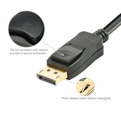 Display Port DP to HDMI PC Laptop HDTV Audio Video Adapter Cable 1080p 6 Feet