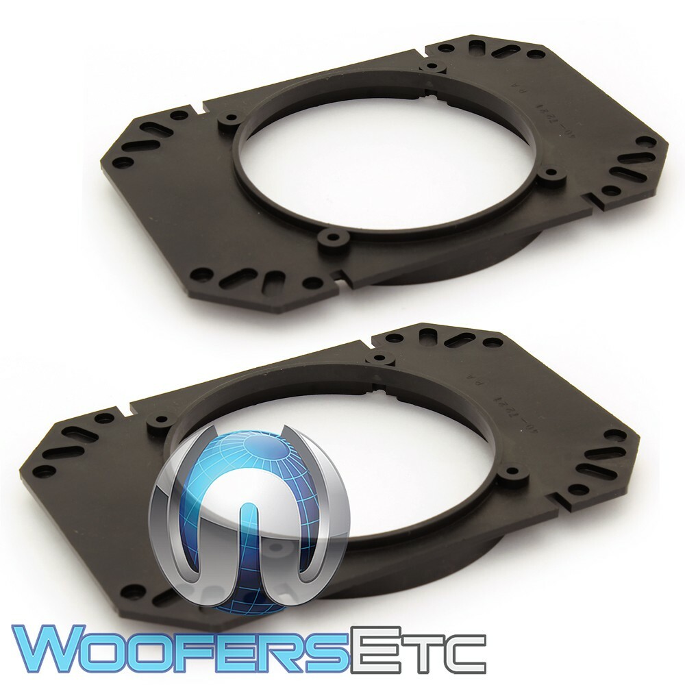 4″x6″ TO 4″ COMPONENT MIDS COAXIAL SPEAKERS SPACER ADAPTERS THICK ABS PLASTIC