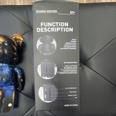 B5+ Bear Bluetooth Portable Speaker Blue/Black/Gold TF Card USB Charging