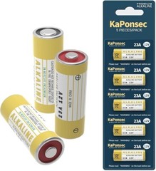5 Pack Alkaline L1028F 23A 12 Volt Batteries for Celling Fan and Remote