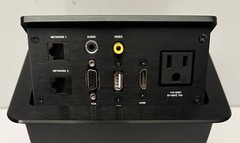 Conference Table Connectivity Box AV Multimedia Interface HDMI, VGA, Audio, USB