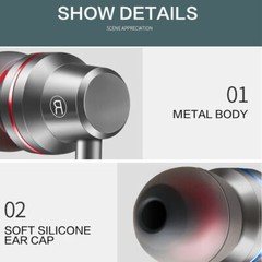 3.5mm HIFI Super Bass Headset In-Ear Earphone Stereo Earbuds Headphone Wired Mic