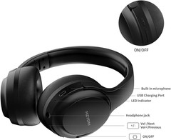 Bluetooth Headphones over Ear 40 Hours Playtime Wireless Microphone 5.3 Hifi