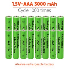 Rechargeable Battery 3000mAh 1.5V AA AAA Alkaline Batteries 1000 Cycle for Light