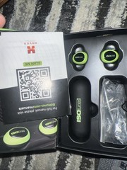 ISOtunes FREE 2.0 Earbuds Bluetooth, SafeMax 85dB, 25dB NRR, Green/Black