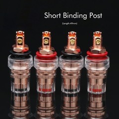 4PC Audiophile Pure Copper Binding Post Speaker Amplifier Female Banana Terminal