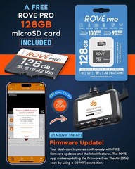 Dash Cam Dual 4K Front Rear Sony STARVIS 2 Sensor GPS 128GB Card Included