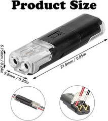 50pcs 2 Pin Waterproof Electrical Connector Car Automotive Wire Plug Terminal
