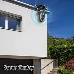 Solar Battery Powered Wireless WiFi Outdoor Pan/Tilt Home Security Camera System