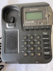 2 Sony IT-ID70 Caller ID Multi-Function Phone LCD Display AC Cord-Free Operation