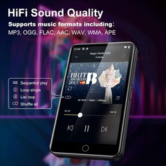 Portable 80GB MP3 Player with Bluetooth, Touch Screen & 40-Hour Battery