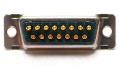 ITT Cannon DAM-15S 15 Position D-Sub Receptacle
