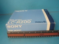 AWESOME VINTAGE NOS SONY LC-R200 RAIN JACKET FOR VIDEO-8 CC-V3/V30 V5/V50 V9/V90