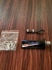 CNC BLACK Aluminum Headshell , gold plated wires 30 piece Aluminum Screw set