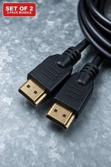 HDMI Cable 6FT 4K 2 Pack High Speed for TV Monitor PS5 PS4 Xbox Roku Fire Stick