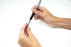 Zebra Pen, STEEL F-402 Retractable Ballpoint 1 Count (Pack of 2), Blue A