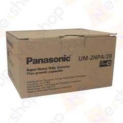 8x Panasonic C 1.5V Batteries Super Heavy Duty Power Carbon Zinc C Exp. 2027