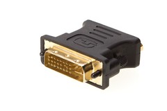 VGA (15-pin) Female to DVI-I Analog (24+5) Male Adapter Dual Link Connector Lot