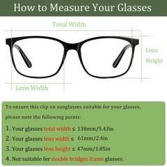 FRAZALA Polarized Clip on Sunglasses for Prescription Glasses – Dark Green
