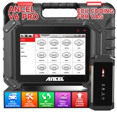 ANCEL V6 PRO+ All Systems Bidirectional OBD2 Scanner Diagnostic Key Programming