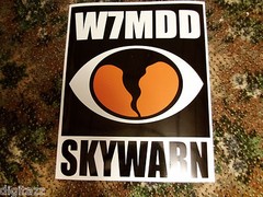 Large SKYWARN Magnetic Custom Callsign NWS Storm Spotter Sign ARES RACES ecom