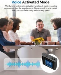 YVN 128GB Voice Activated Recorder – Playback, USB-C, Sound Recording for Lectur