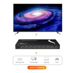 MT-VIKI 4K Powered HDMI Splitter 1 in 8 Out 1×8 for TV Satellite Monitor