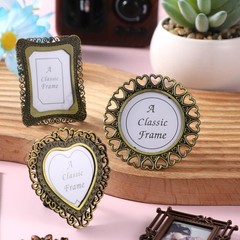 6 Pcs Mini Vintage Picture Frame 1 Inch 1-2 inches x 6.7 inches, Bronze Brown