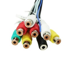 20 Pin Car Radio RCA Harness Adapter Plugs for Most Android Car Stereo Radio GPS
