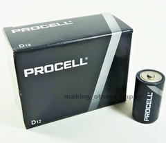12 Duracell Procell D Constant Alkaline Batteries PC1300