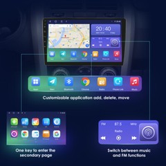Octa Core 10.1″ Rotatable Android 10 2Din Car Stereo Radio DSP WiFi GPS CarPlay