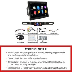 10″ Radio Estereo De Pantalla Para Coche Carro Tactil Doble Din Android BT 32G