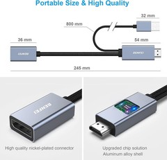 BENFEI HDMI to DisplayPort Adapter 4K@60Hz Active Male to Female Converter