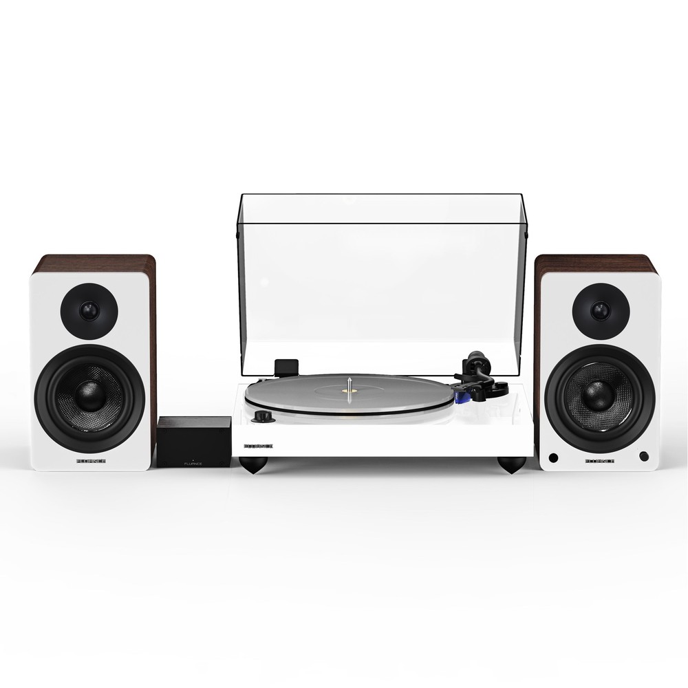Fluance RT85 Vinyl Turntable, PA10 Preamp, Ai41 Powered 5″ Bookshelf Speakers