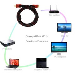 Premium 15ft HDMI Cable 1.3 Bluray 3D TV DVD PS3 HDTV Xbox LCD LED 1080P Red Us