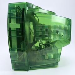 Zenith Transparent Jungle Green 13″ CRT Television Retro Gaming TV Prison Model