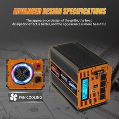 4000W 8000W Power Inverter Pure Sine Wave 12V dc to 110V 120V ac LED Caravan Rv