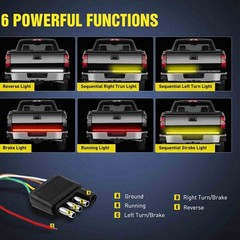 For Ford F-150 Tailgate LED Strip Bar Truck Brake Turn Signal Tail Light 60″Inch
