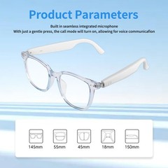 Smart Glasses for Women Men, Bluetooth Audio Glasses with Color-Changing Lenses,