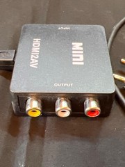 Mini HDMI2AV Converter With USB Power Cable