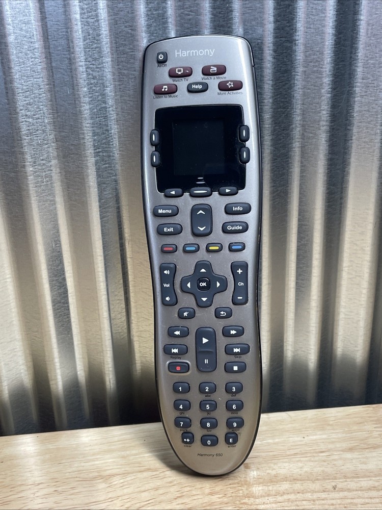 Logitech Harmony 650 Advanced Remote Control Tested Working