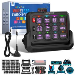 4/6 Gang Wireless Switch Panel ON-OFF Strobe Control System LED Work Light Bar