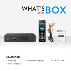 User-Friendly ATSC Converter Box: Digital Clock, Recording & USB Media Playback