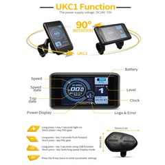 E-bike 24V/36V/48V 17A-30A Sine Wave Controller with Colorful LCD Display Kits
