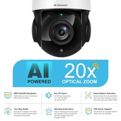 360° 4K 8MP POE PTZ Security IP Camera 30x Zoom CCTV HIKVISION Compatible 50M IR