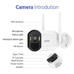 ANNKE 5MP PTZ Wireless Security Camera 20X Optical Zoom Two-Way Talk Auto Track
